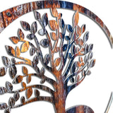 Yinyang M3 Tree Of Life Vibrant Metal Wall Art – Laser Cut, UV Printed & Powder Coated Colorful Decor