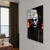 Dark Majesty Vertical Glass Wall Art - Tempered Glass Rectangular Wall Decor