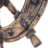 Rustic Helm Vibrant Metal Wall Art – Laser Cut, UV Printed & Powder Coated Colorful Decor