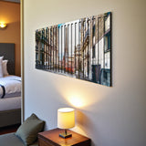 Paris Streets – 3D Carved Wood Wall Art - Textured Horizontal Wall Decor