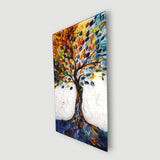 Tree Of Life Talyra Vertical Glass Wall Art - Tempered Glass Rectangular Wall Decor