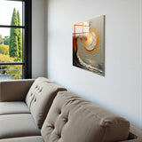 Ember Square Tempered Glass Wall Art - Abstract Design - Large Glass Decor for Living Room & Office