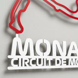 Circuit de Monaco Formula One Metal Race Map – Monaco Flag Wall Art