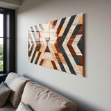 Relic Panoramic Tempered Glass Wall Art - Horizontal Rectangular Wall Decor