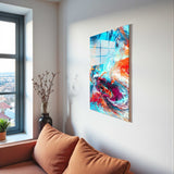 Far Away Vertical Glass Wall Art - Tempered Glass Rectangular Wall Decor