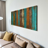 Montra – 3D Carved Wood Wall Art - Textured Horizontal Wall Decor