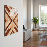 Upscale Vertical Glass Wall Art - Tempered Glass Rectangular Wall Decor