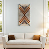 Enjoy – 3D Carved Wood Wall Art - Textured Vertical Wall Decor