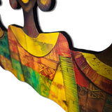 African Women Wall Art "Sisters in Style" Trio Modern Ethnic Design