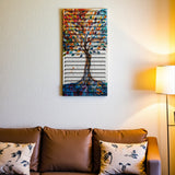 Talyra – 3D Carved Wood Wall Art - Textured Vertical Wall Decor - Tree Of Life