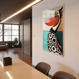 Coastal Portrait Vertical Glass Wall Art - Tempered Glass Rectangular Wall Decor