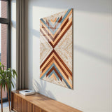 Enjoy Vertical Glass Wall Art - Tempered Glass Rectangular Wall Decor