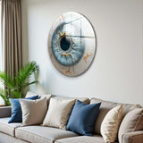 Vision Round Glass Wall Art - Tempered Glass Circle Wall Decor