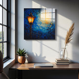 Luminance Square Tempered Glass Wall Art - Abstract Design - Large Glass Decor for Living Room & Office