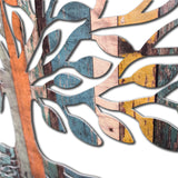 Tree Of Art M1 Vibrant Metal Wall Art – Laser Cut, UV Printed & Powder Coated Colorful Decor