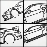 Porsche 911 GT2 RS (992) 2026 Black Metal Car Wall Art