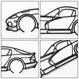 Dodge Charger R/T 1969 Black Metal Car Wall Art