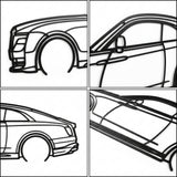 Rolls-Royce Spectre 2023 Black Metal Car Wall Art