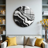 Titan Round Glass Wall Art - Tempered Glass Circle Wall Decor