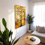 Tree Of Life Ardane Vertical Glass Wall Art - Tempered Glass Rectangular Wall Decor