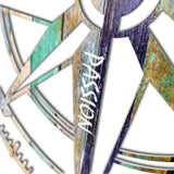 Honestey Compass Vibrant 3D Metal Wall Art – Laser Cut, UV Printed & Powder Coated Colorful Decor