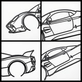 Pagani Utopia 2022 Black Metal Car Wall Art