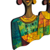 African Women Wall Art "Sisters in Style" Trio Modern Ethnic Design