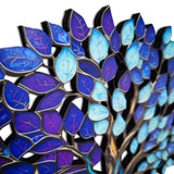 Midnight Blue - Tree of Life Wood Wall Art  - Modern Nature Home Decor