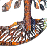 Tree Of Art M2 Vibrant Metal Wall Art – Laser Cut, UV Printed & Powder Coated Colorful Decor