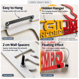 Jeddah Corniche Circuit Formula One Metal Race Map – Saudi Arabia Flag Wall Art