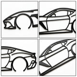 Ferrari 12Cilindri 2026 Black Metal Car Wall Art