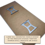 Eternal Bond – 3D Carved Wood Wall Art - Textured Vertical Wall Decor