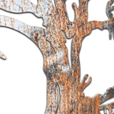 Old Tree Vibrant 3D Metal Wall Art – Laser Cut, UV Printed & Powder Coated Colorful Decor