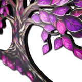 Pink Lal - Tree of Life Wood Wall Art  - Modern Nature Home Decor