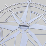 Honestey Compass Vibrant 3D Metal Wall Art – Laser Cut, UV Printed & Powder Coated Colorful Decor