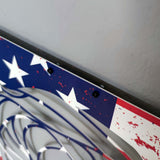 Eagle  Flag Vibrant 3D Metal Wall Art – Laser Cut, UV Printed & Powder Coated Colorful Decor