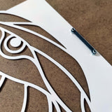 Eagle  Flag Vibrant 3D Metal Wall Art – Laser Cut, UV Printed & Powder Coated Colorful Decor