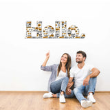 Hello Vibrant 3D Metal Wall Art – Laser Cut, UV Printed & Powder Coated Colorful Decor