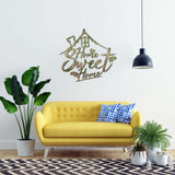 Home Sweet Home Vibrant 3D Metal Wall Art – Laser Cut, UV Printed & Powder Coated Colorful Decor