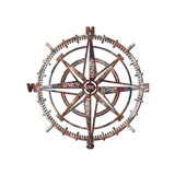 Rusty Compass Vibrant Metal Wall Art – Laser Cut, UV Printed & Powder Coated Colorful Decor