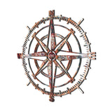 Values Compass Wood Wall Art - "Love" Center with Honesty, Respect, Loyalty, Passion - 10mm Thick Meaningful Decor WR
