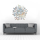 Sun Petra Vibrant Metal Wall Art – Laser Cut, UV Printed & Powder Coated Colorful Decor