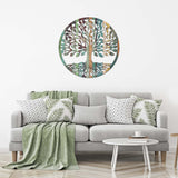 Tree Of Art M1 Vibrant Metal Wall Art – Laser Cut, UV Printed & Powder Coated Colorful Decor