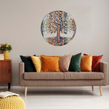 Tree Of Art M2 Vibrant Metal Wall Art – Laser Cut, UV Printed & Powder Coated Colorful Decor