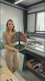 Harmony Tree Of Life, Tempered Glass Round Wall Art - Tempered Glass Circle Wall Decor