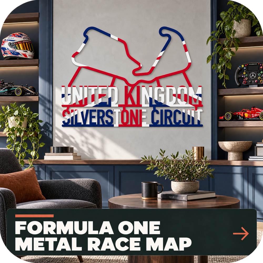 Formula One Metal Race Map