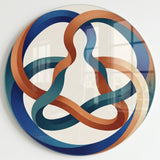 Yoga Harmony 20 round glass artwork view 1