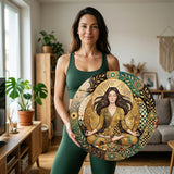 Yoga Harmony 23 round glass artwork view 4