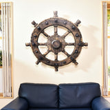 Rustic Helm Vibrant Metal Wall Art – Laser Cut, UV Printed & Powder Coated Colorful Decor