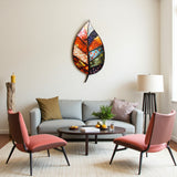 Art Leaf Vibrant 3D Metal Wall Art – Laser Cut, UV Printed & Powder Coated Colorful Decor